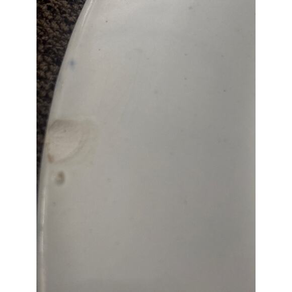 Farm England Blue Transferware 10” French Country Farmhouse CHIP ON BACK - Picture 8 of 9